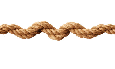 Rope loop isolated on transparent background 