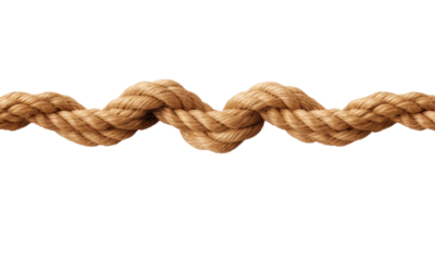 Rope loop isolated on transparent background 