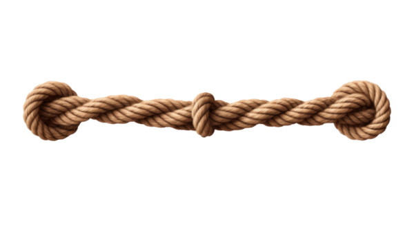 Rope loop isolated on transparent background 
