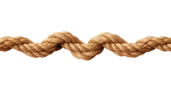 Rope loop isolated on transparent background 