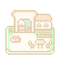 ピクセルアートなパン屋さん⭐︎PNG