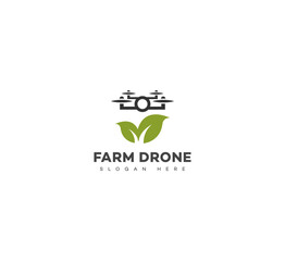 Farm Drone logo, Farm tech logo, Drone technology agriculture logo. Drones for Agriculture logo template. 