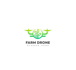 Farm Drone logo, Farm tech logo, Drone technology agriculture logo. Drones for Agriculture logo template. 