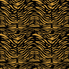 Seamless pattern with a zebra print. Repeated. modern colours. Black and yellow