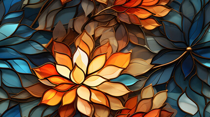 Breathtaking vector illustration geometric flower background - Generated by AI
