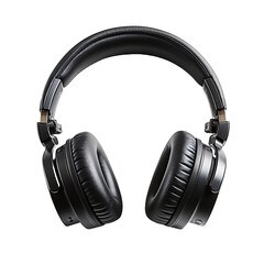 Wireless headphones isolated on white transparent background