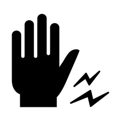 Hand pain icon