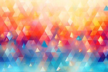 Upward triangles colorful abstract background illustration. AI generative.