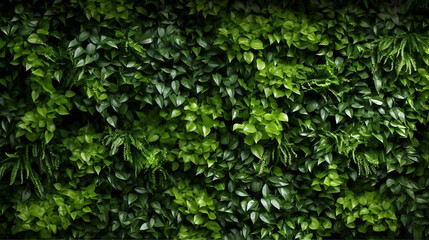 Obraz premium Green structure wall with leaves shadows. Background