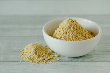 Powdered Maca or Peruvian ginseng, dietary supplement