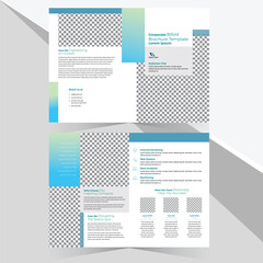 corporate bifold brochure print design