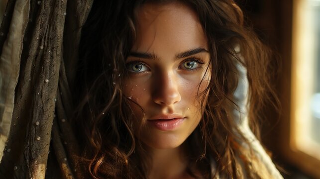 a : beautiful girl eyelashes hyperrealistic, photography, cinematic, Super detailed