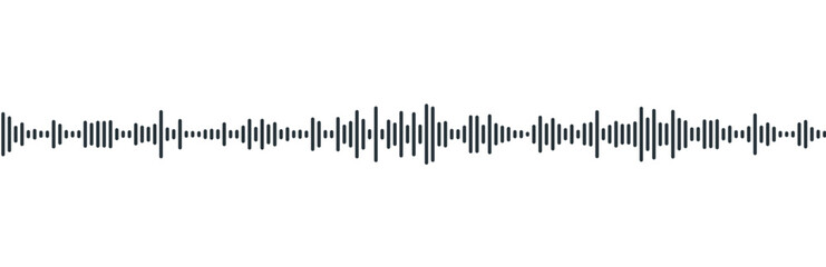 podcast sound waveform pattern for radio audio, music player, video editor, voise message in social media chats, voice assistant, recorder. vector illustration