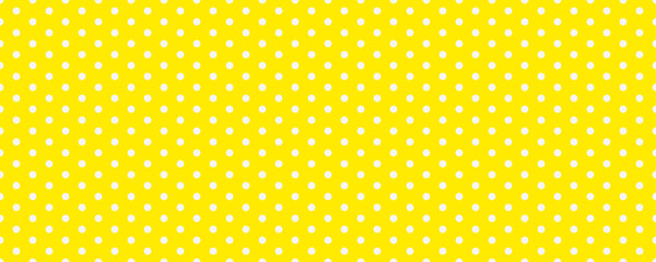 polka dot seamless pattern background. yellow and white dot texture. vector illustration