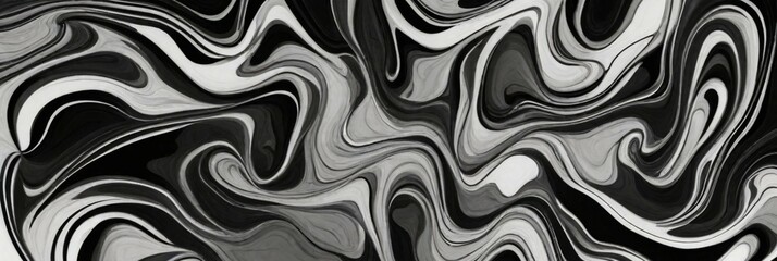 Abstract, curve, shape pattern, Illustration, alternating overlapping, orderly arrangement background, black and white, banner, website, template, dark.