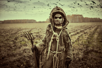 lonely ghost in a field