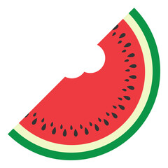 Flat Watermelon Illustration