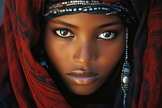 Traditional Tuareg Woman Exudes Beauty And Grace