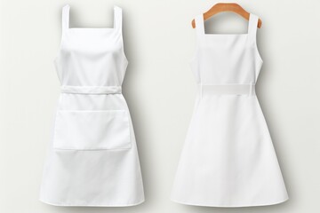 White Apron Mockup