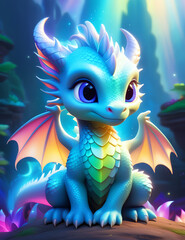 baby dragon cartoon fantasy