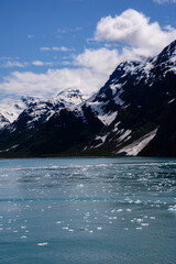 Beautiful mountains with a snow on the top
