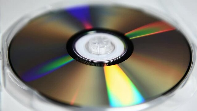 footage of cd disk shine