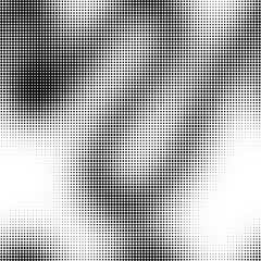 Black circles halftone seamless background.	