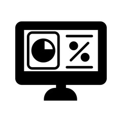 Sale Glyph Style in Design Icon