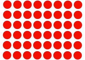 red circles isolated on white background