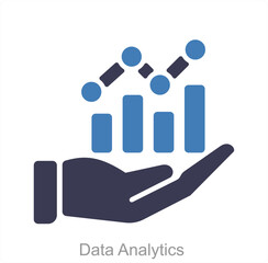 Data Analytics and business icon concept