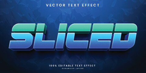 Sliced 3d text effect in dual color