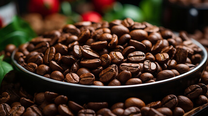 Fototapeta premium brown roasted coffee