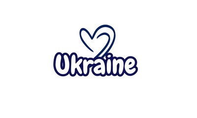 A heart-shaped Ukraine design symbolizes love and support, blending national pride with a universal symbol of unity and solidarity.