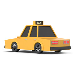 노란색 택시 자동차 Yellow Taxi Car