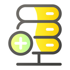 Obraz premium Server and database action icon