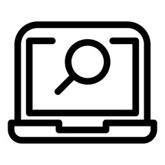 laptop and computer actions icon
