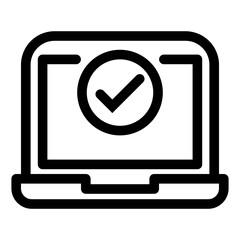 laptop and computer actions icon