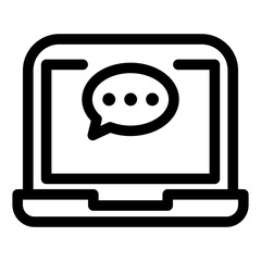 laptop and computer actions icon