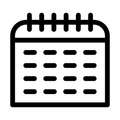 Calendar action icon