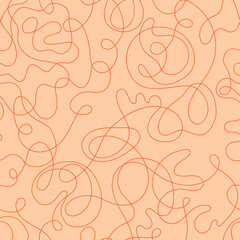 Abstract vector colorful seamless pattern with wave lines