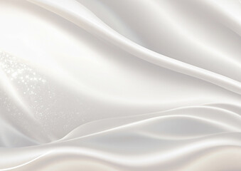 Obraz premium 上品なキラキラの白サテン背景テクスチャー