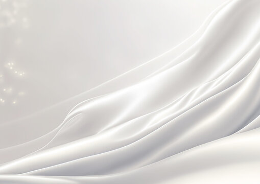 Fototapeta 上品なキラキラの白サテン背景テクスチャー