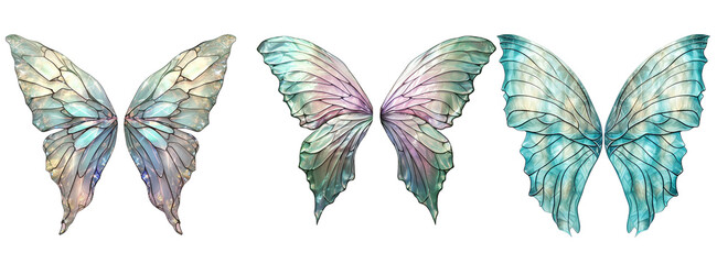 Sparkly fairy wings. Ai generated image - 674516104