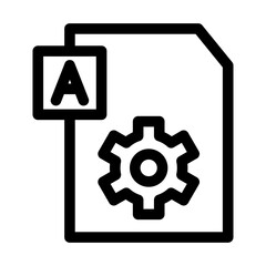 File and document action icon