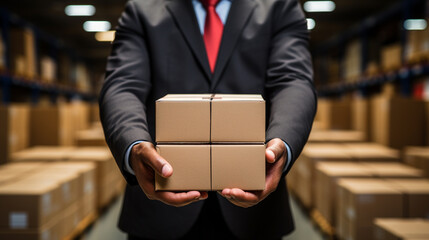 business men is moving in a new office