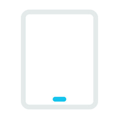 Tablet icon and technology action