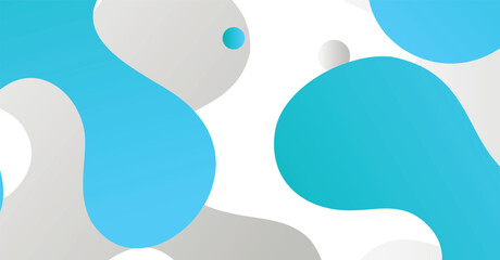 Abstract liquid wave background with blue and white gradient color background