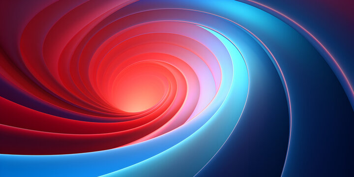 abstract background with spiral,Abstract blue and red swirl fractal shapes Fantasy light glowing shapes wallpaper,Multicolored abstraction on black background, high quality detailed render