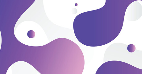 Abstract liquid wave background with purple and white gradient color background