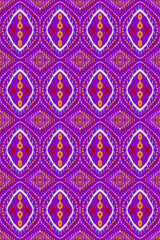 Ethnic painting, tribal fabric pattern, ikat work, seamless patt